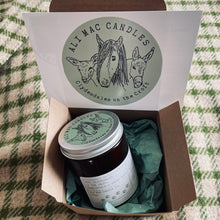Load image into Gallery viewer, No 9: Clydesdales On The Croft - Honeysuckle and Green grass, Luxury Candle Jar. - Ali Mac Candles