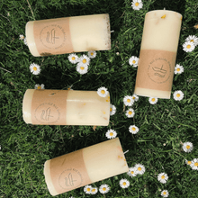 Load image into Gallery viewer, Raw Beeswax Pillar Candles - Ali Mac Candles