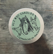 Load image into Gallery viewer, No 9: Clydesdales On The Croft - Honeysuckle and Green grass, Luxury Candle Jar.