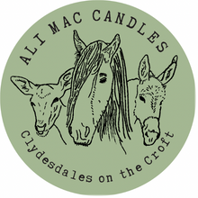 Load image into Gallery viewer, No 9: Clydesdales On The Croft - Honeysuckle and Green grass, Luxury Candle Jar.