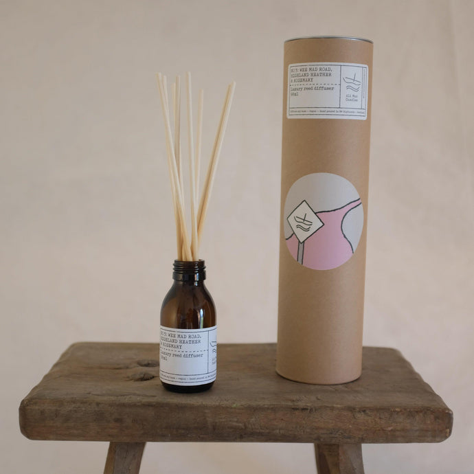 No 3: Wee Mad Road - Highland Heather & Rosemary, Luxury Reed Diffuser - Ali Mac Candles