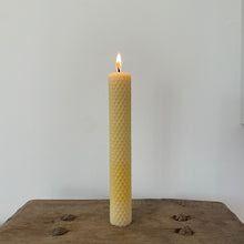 Load image into Gallery viewer, Large Natural Hand Rolled Beeswax Candle