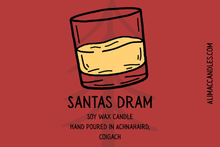 Load image into Gallery viewer, Santas Dram, Whisky Vibes, Luxury Candle Jar