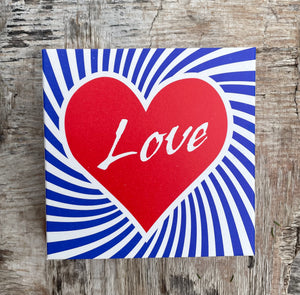 "LOVE" Letterpress luxury matches by ARCHIVIST