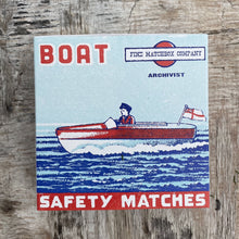 Load image into Gallery viewer, &quot;BOAT&quot; Letterpress luxury matches by ARCHIVIST