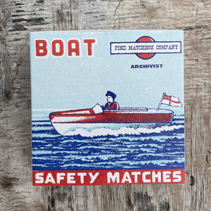 "BOAT" Letterpress luxury matches by ARCHIVIST